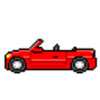 Red Convertible  icon/pixelart