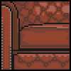 Red Leather Chesterfield Range Couch icon/pixelart