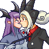 Demon yuri icon/pixelart