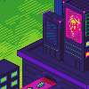 Cyberpunk icon/pixelart