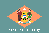 Delaware flag icon/pixelart