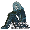 Masked woman icon/pixelart
