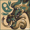 Dorky Dragon icon/pixelart