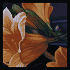 Lilies at Dusk icon/pixelart