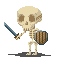 Skeleton enemy icon/pixelart