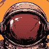 Astronaut icon/pixelart