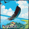 The Scarf magpie Adventure icon/pixelart