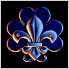 Badge - Fleur de lys icon/pixelart