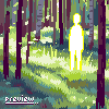 vision in the woods icon/pixelart