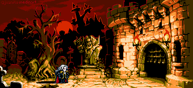 Castlevania Redrawn (1-2)/pixelart