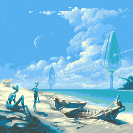 Its not our Earth anymore/pixelart