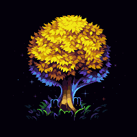 Tree and Dudes/pixelart