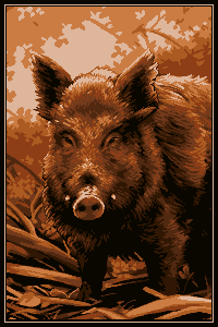 Boar/pixelart