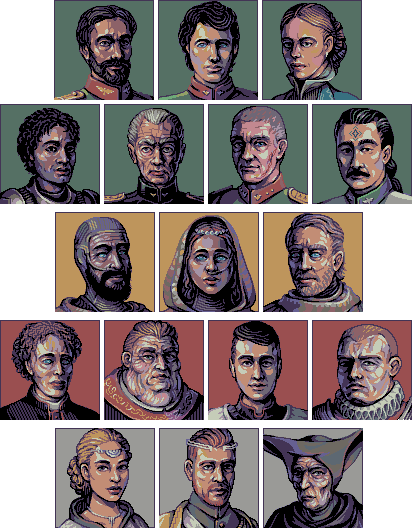 Dune portraits/pixelart