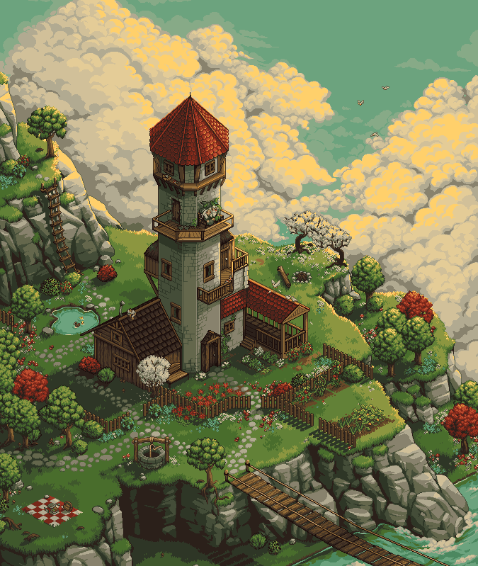 tower retreat/pixelart