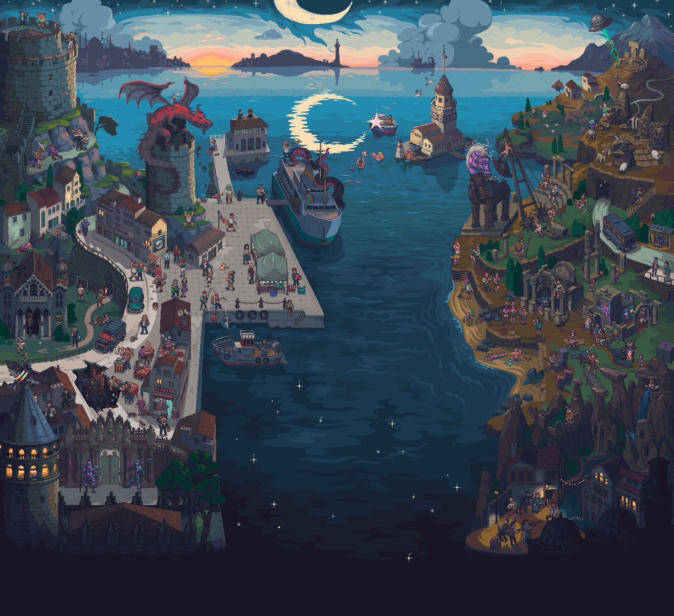 Land of the Crescent/pixelart