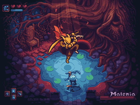 Malenia RPG Mockup/pixelart