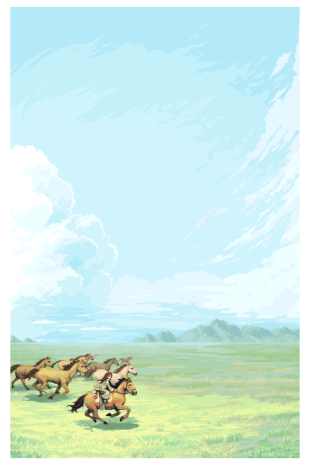 The Open Steppe/pixelart
