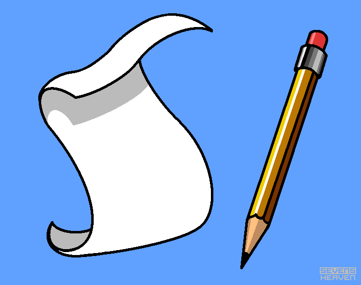 Paper and pencil @ PixelJoint.com