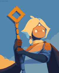 Windy Mornings/pixelart