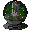 Console globe icon/pixelart