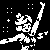 A well balanced dancer icon/pixelart