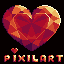 Ruby Heart icon/pixelart