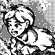 The girl in the tree icon/pixelart