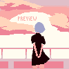 Sunset icon/pixelart