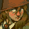 another self portrait  icon/pixelart
