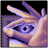 Hand Power icon/pixelart