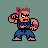 Kunio-kun x Akuma icon/pixelart