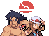 the trainer and the elite icon/pixelart