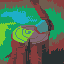 House in the threes icon/pixelart