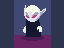 He yawns icon/pixelart