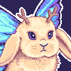 Fairy Jackalope icon/pixelart
