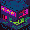 CYBER TOWN icon/pixelart