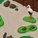 Isometic zen garden icon/pixelart