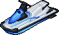 Jet ski icon/pixelart