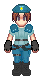 Jill Valentine RE1 icon/pixelart