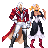 Juste Belmont & Lydie Erlanger icon/pixelart