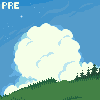 A normal landscape. icon/pixelart