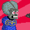 Mars Attaks poster icon/pixelart