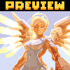 Mercy heals widowmaker icon/pixelart