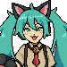 Hatsune Miku icon/pixelart