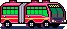 Transmilenio oblicuo icon/pixelart