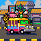Chiva colombiana oblicua icon/pixelart