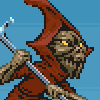 hooded lancer icon/pixelart