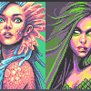 Challenge: Mirrepeople Portraits/pixelart