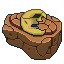 Moon and Rock icon/pixelart